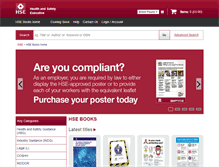 Tablet Screenshot of books.hse.gov.uk