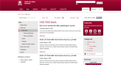 Desktop Screenshot of news.hse.gov.uk