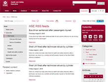 Tablet Screenshot of news.hse.gov.uk